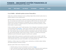 Tablet Screenshot of finwin.cz